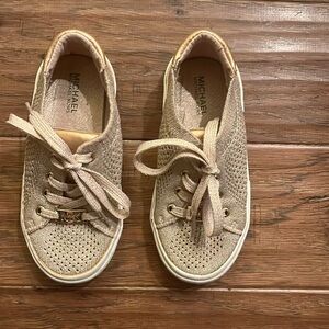 Michael Kors Blush Textured Sneakers Size 11